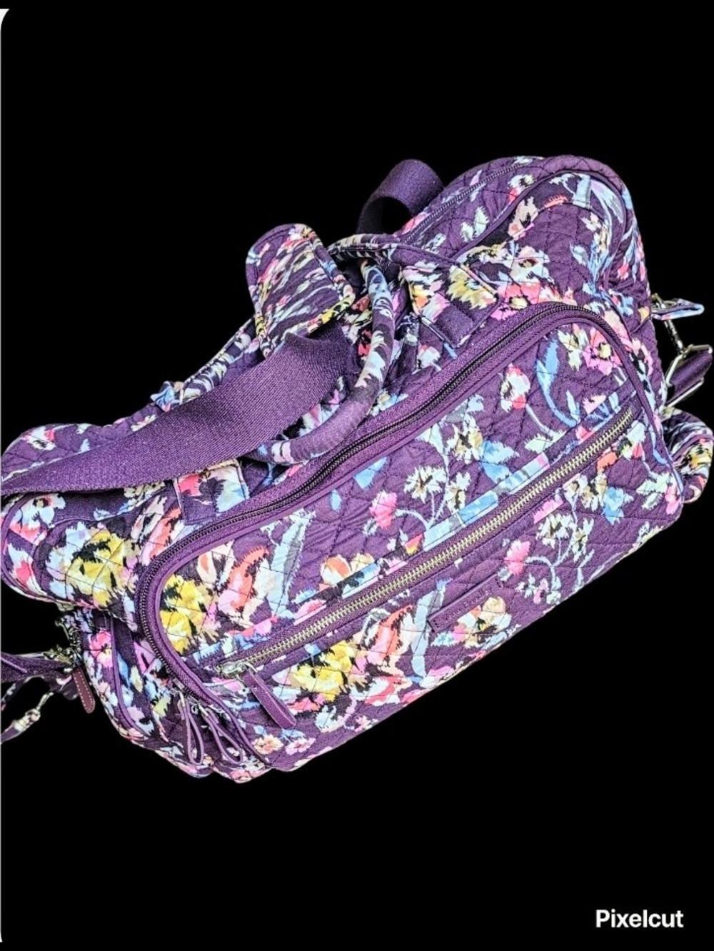 Vera Bradley Signature Weekender Travel Bag  "Violet Floral Escape"